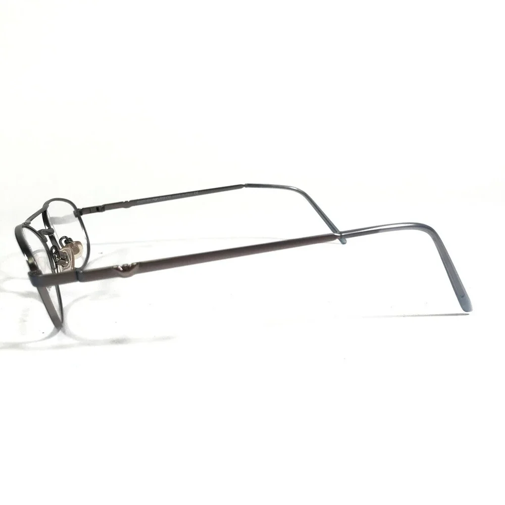 Emporio Armani Eyeglasses Frames 143 1220 Grey Blue Round Full Rim 49-18-142